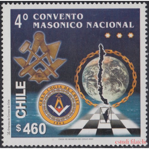 Chile 1542 2000 4° Asamblea Masónica Nacional MNH