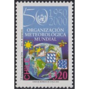 Chile 1551 2000 50 Años de la Organización Meteorológica Mundial MNH