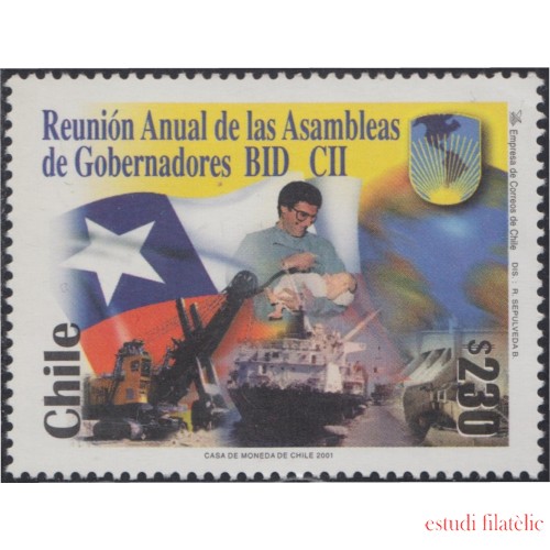 Chile 1576 2001 Reunión Anual de las Asambleas de Gobernadores de la BID CII MNH