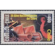 Chile 1577 2001 30 Años de la Nacionalización del Cobre MNH
