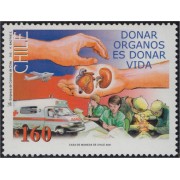 Chile 1584 2001 Campaña donación de Órganos MNH