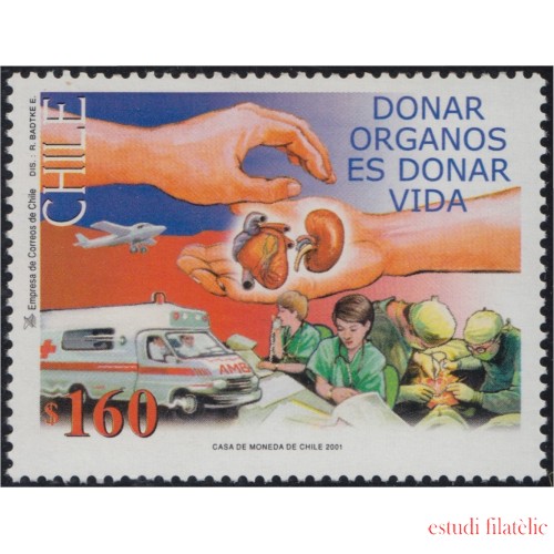 Chile 1584 2001 Campaña donación de Órganos MNH