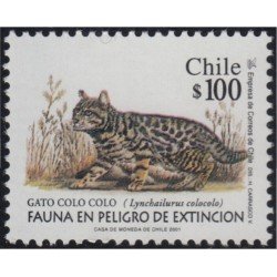 Chile 1585 2001 Serie Corriente. Fauna en vías de Extinción MNH