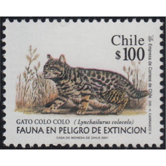Chile 1585 2001 Serie Corriente. Fauna en vías de Extinción MNH