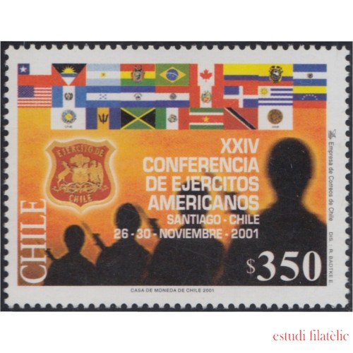 Chile 1594 2001 24º Conferencia de Ejércitos Americanos MNH