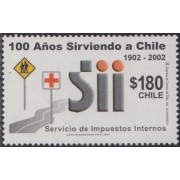 Chile 1626 2002 100° Del Servicio de impuestos indirectos MNH