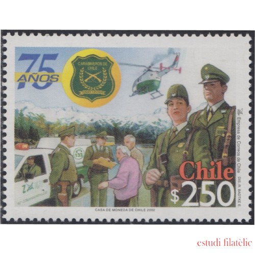 Chile 1630 2002 75 Años del Cuerpo de Policía Chileno MNH