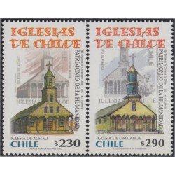 Chile 1640/41 2002 Iglesias de Chile. Patrimonio Mundial MNH Chile 1640/41 2002 Iglesias de Chile. Patrimonio Mundial MNH