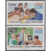 Chile 1642/43 2002 Serie América UPAEP. Educación y alfabetismo MNH