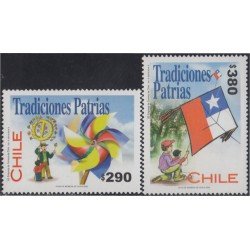 Chile 1644/45 2002 Juegos Tradicionales MNH Chile 1644/45 2002 Juegos Tradicionales MNH