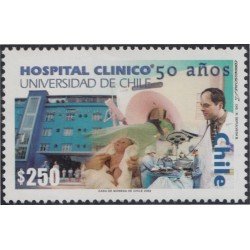 Chile 1648 2002 50 Años del Hospital Clínico Universitario MNH Chile 1648 2002 50 Años del Hospital Clínico Universitario MNH