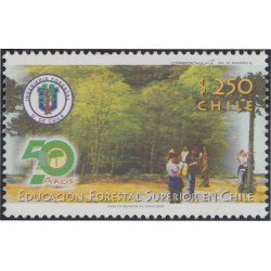 Chile 1649 2002 50 Años Educación Forestal Superior MNH Chile 1649 2002 50 Años Educación Forestal Superior MNH