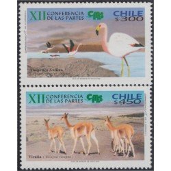 Chile 1650/51 2002 12º Conferencia de las Partes MNH Chile 1650/51 2002 12º Conferencia de las Partes MNH