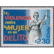 Chile 1654 2002 Campaña contra la violencia a la mujer MNH