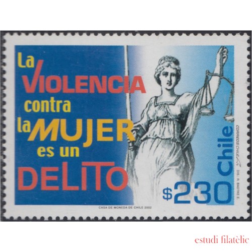 Chile 1654 2002 Campaña contra la violencia a la mujer MNH