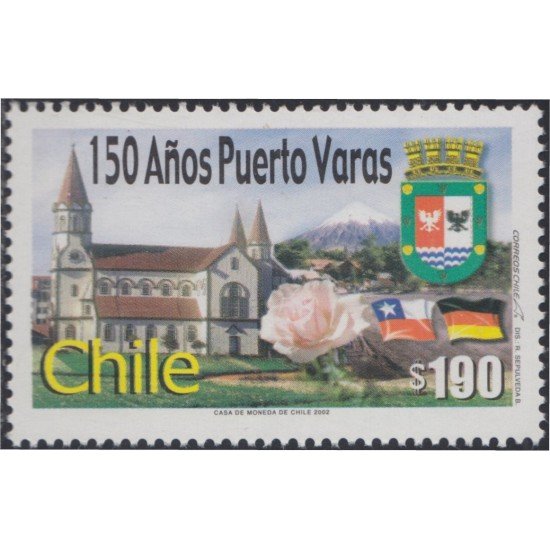 Chile 1655 2002 150 Años de la Ciudad de Puerto Varas MNH