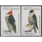 Chile 1656/57 2003 Serie Corriente. Pájaros Chilenos MNH
