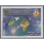 Chile 1670 2004 IV Conferencia de grandes Logias MNH