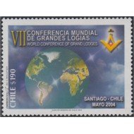 Chile 1670 2004 IV Conferencia de grandes Logias MNH