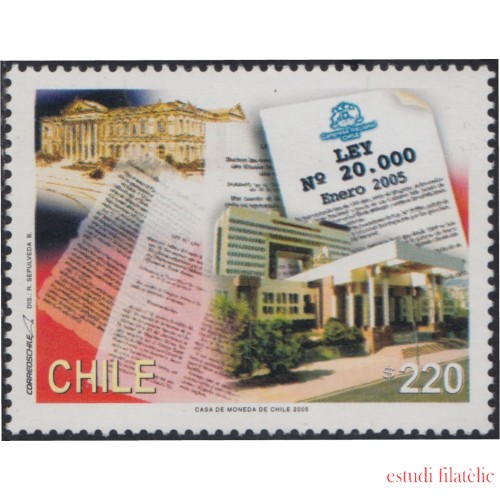 Chile 1680 2005 Lucha contra las drogas MNH