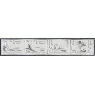 Chile 1686a/89a  2005 400 Años de Don Quijote de la Mancha. setenant  MNH