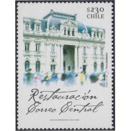 Chile 1700 2005 Restauración del edificio de Correos Central MNH