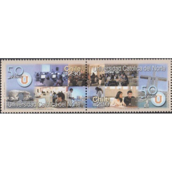 Chile 1715/16 2006 50 Años de la universidad católica del Norte MNH