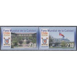 Chile 1718/19 2006 Forum Mundial de la Calidad MNH Chile 1718/19 2006 Forum Mundial de la Calidad MNH