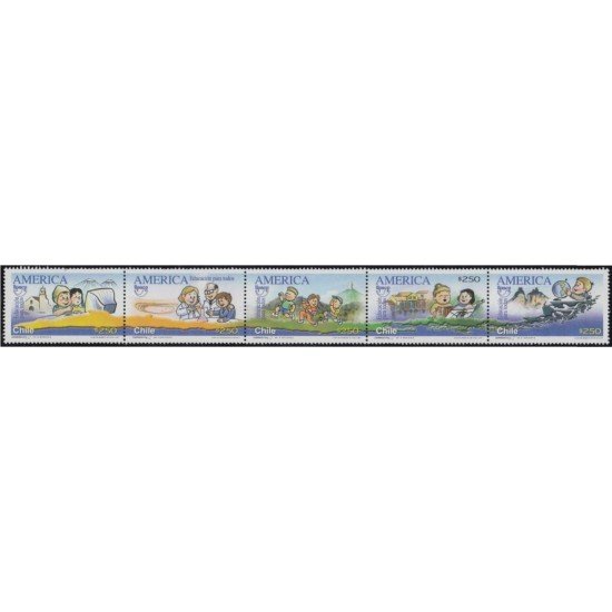 Chile 1769/73 2007 Serie América UPAEP. Educación para todos MNH