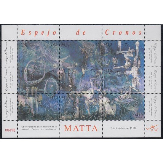 Chile 1835/43 2008 Espejo de cronos Pintura MNH
