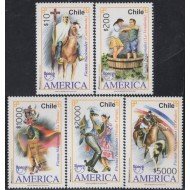 Chile 1863/67 2008 Serie américa UPAEP.Fiestas Populares MNH