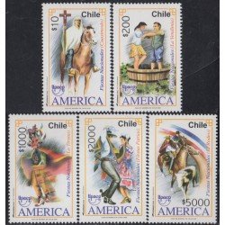 Chile 1863/67 2008 Serie américa UPAEP.Fiestas Populares MNH Chile 1863/67 2008 Serie américa UPAEP.Fiestas Populares MNH