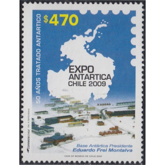 Chile 1883 2009 50 Años del Tratado Antártico  MNH