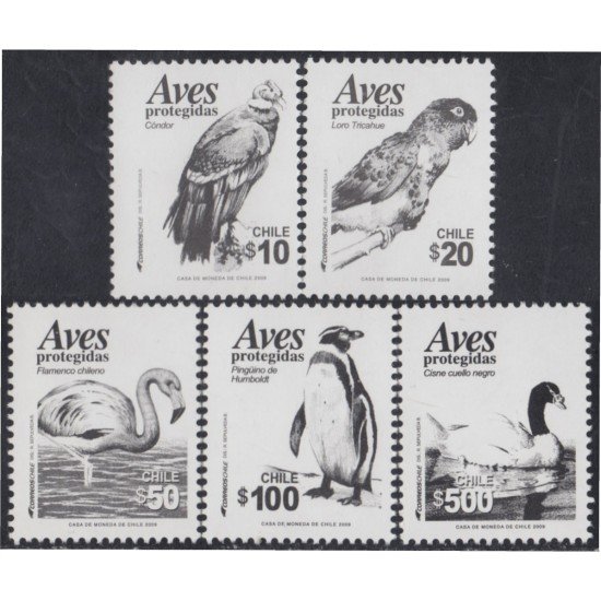 Chile 1906/10 2009 Fauna Aves protegidas MNH