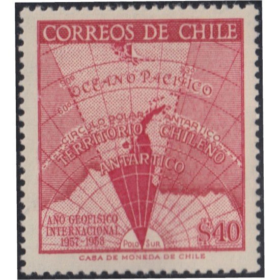 Chile 275 1958 Año geofísico Internacional MNH