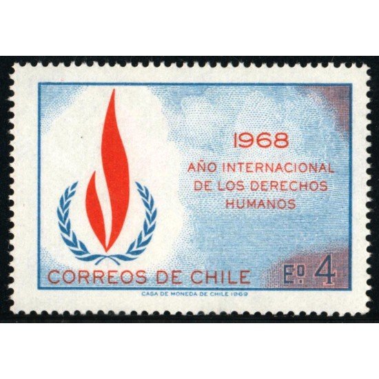 Chile 340 1969 Derechos del hombre MNH Chile 340 1969 Derechos del hombre MNH
