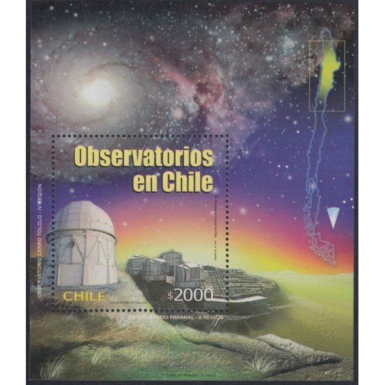 Chile HB 71 2002 Observatorios MNH
