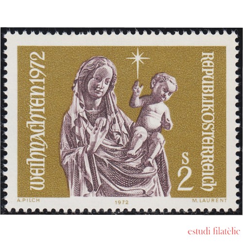 Österreich Austria 1234 1972 Virgen de Inzersdorf (Alta Austria) MNH