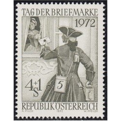 Österreich Austria 1233 1972 Día del sello Mensajero del pequeño post Viena MNH Österreich Austria 1233 1972 Día del sello Mensajero del pequeño post Viena MNH