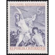 Österreich Austria 930 1961 El triunfo de Ariane de Hans Makart MNH