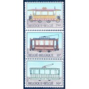 Bélgica 2079/80 1983 Historia del tranvía MNH