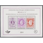 Bélgica HB 48 Exposición Filatélica Internacional Bélgica 72 MNH