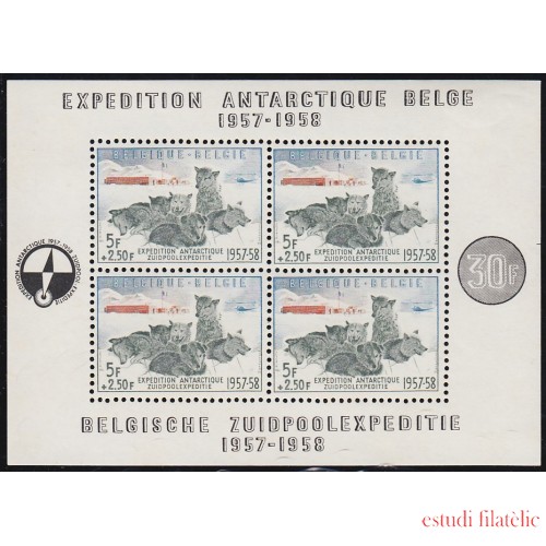 Bélgica HB 31 1957 Expedición Antártica Belga MNH