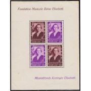 Bélgica HB 7 1937 Fundación musical Reina Elisabeth MNH