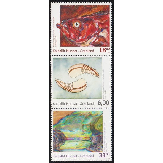 Groenlandia 516/18 2009 Arte Moderno MNH Groenlandia 516/18 2009 Arte Moderno MNH