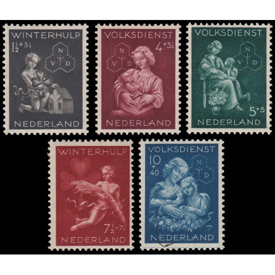 Holanda 413/16 1944 Alivio invernal y popular MH Holanda 413/16 1944 Alivio invernal y popular MH
