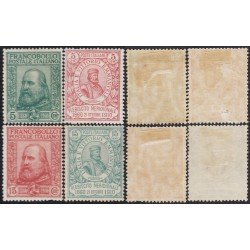 Italia Italy 83/86 1910 Efigies de Garibaldi MH Italia Italy 83/86 1910 Efigies de Garibaldi MH
