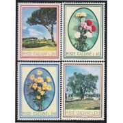 Italia Italy 946/49 1966 Flores y árboles MNH