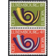 Luxemburgo 812/13 1973 Europa Bocina postal MNH