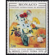 Monaco 817 1970 Concurso internacional de ramos de flores MNH